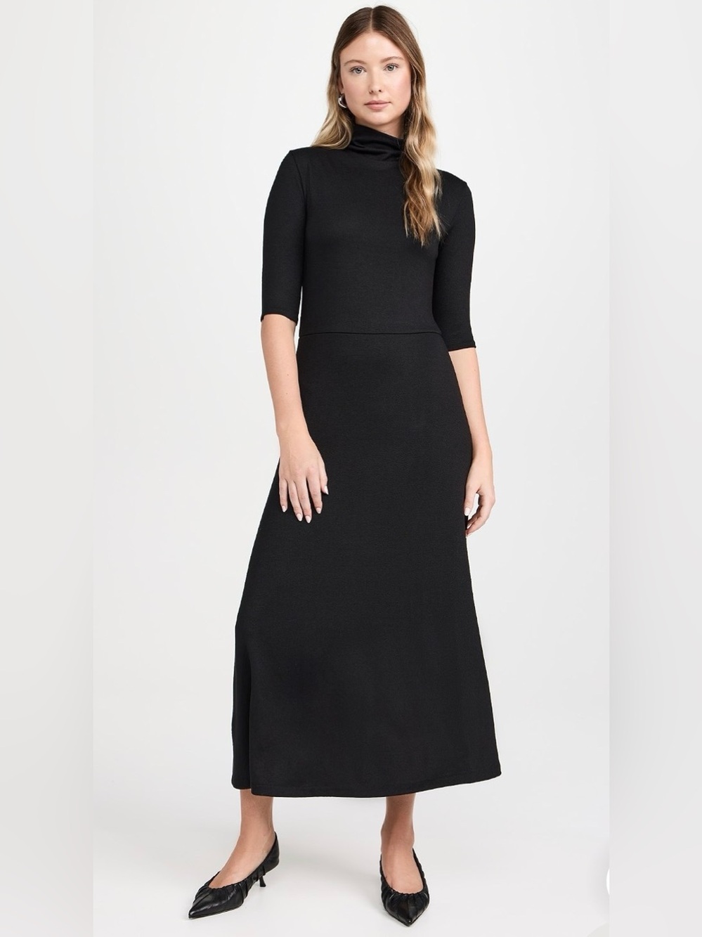 NWT Vince Elbow Sleeve Turtleneck Dress